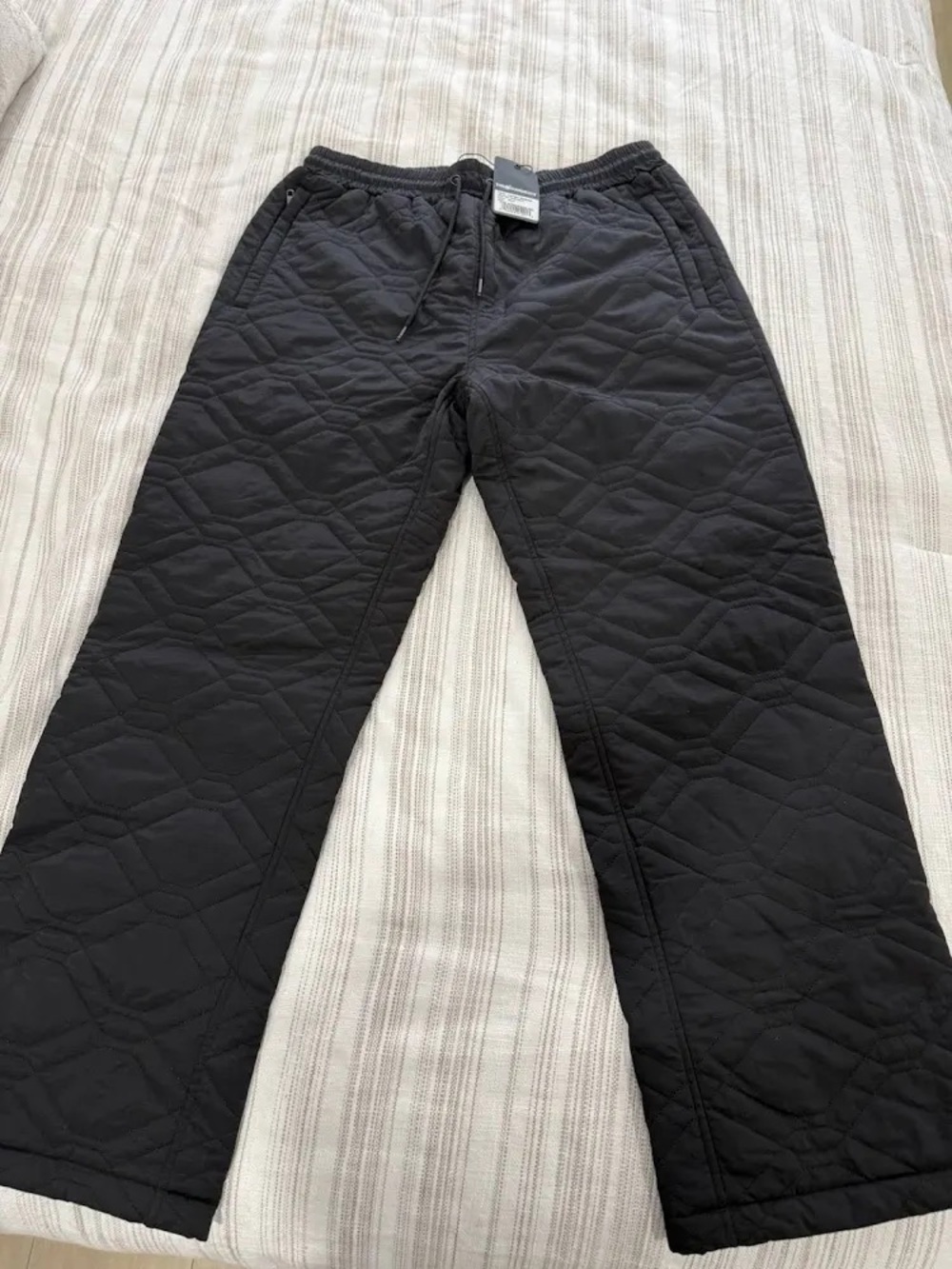 The Hundreds Black Quilted Jogger Pants - Picture 2 of 3